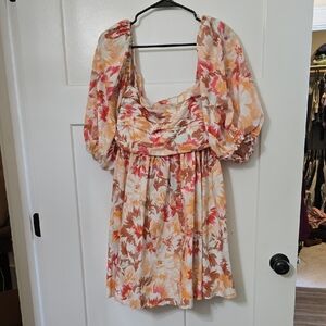 Abercrombie & Fitch Autumn Floral Mini Dress